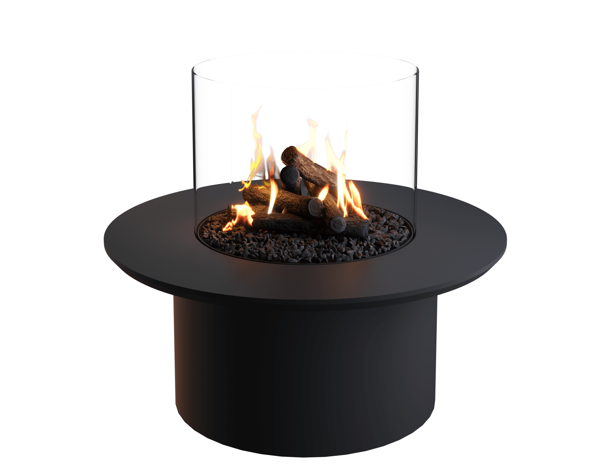 Lareira a Bioetanol Neverdark Around Freestanding